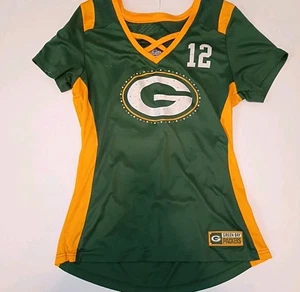 Camiseta Aaron Rodgers Mujer Grande Verde Majestuosa Camisa Green Bay Packers - Imagen 1 de 5
