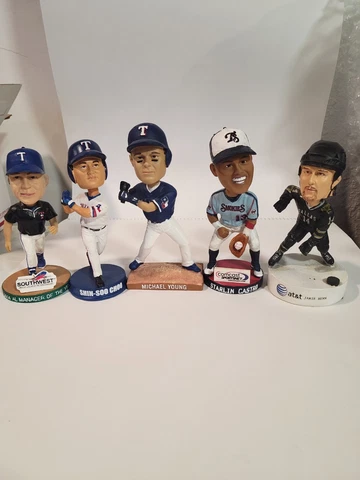 Texas Rangers Bobbleheads Lot of 5 Cover