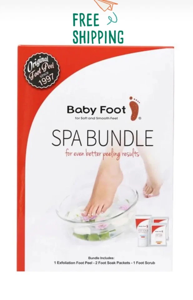 Baby Foot Spa Bundle, the Original Peel, 2 Foot Soaks & Foot Scrub EXP:09/25 - Image 1 of 4
