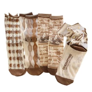 Womens Sheer Socks Summer Transparent Thin Mesh Lace Elastic Jacquard Socks G... - Picture 1 of 7