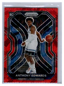 2020 PANINI PRIZM RED CRACKED ICE #258 ANTHONY EDWARDS