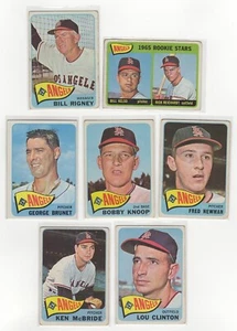 Lote de 7 cartas 1965 Topps Angels con Bill Rigney McBride DE COLECCIÓN STAR G-EX LOL1 - Imagen 1 de 2