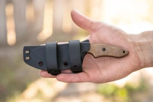 Tops Knives Knife 3 Pointer Tan Canvas Micarta 3PR-02 02489 - Picture 1 of 8