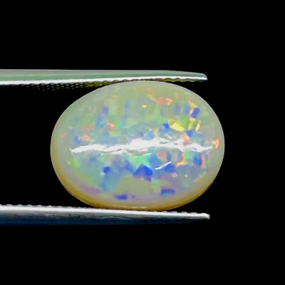 6.10 Cts Australian Opal Doublet 15x11mm Oval Top Quality Flashy Loose Gemstone - Image 1 of 4