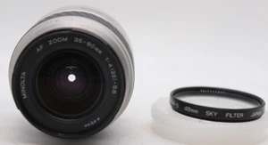 Minolta AF Zoom 35-80mm F4 lens with hood and sky filter - Picture 1 of 5