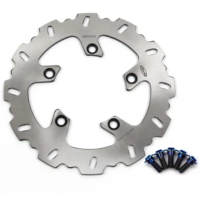 Rotor de disco de freno trasero + tornillos para Yamaha FZ1 2006 - 2014 FZ6 2004 - 2008 Foto 1 de 4