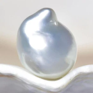 Perla del Mar del Sur Bicolor Barroco 12,69 mm Maluku Indonesia 1,72 g sin perforar - Imagen 1 de 7