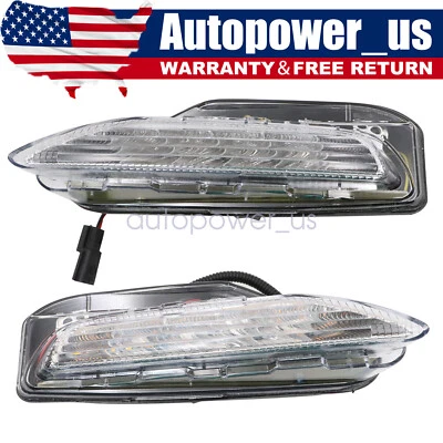 Pair Front Turn Signal Light For INFINITI Q70 Q70L 2015 2016 2017 2018 2019 L+R - Image 1 of 4