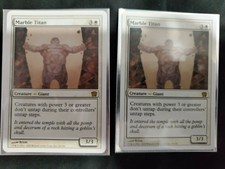 Magic the Gathering MtG Marble Titan 9th Edition Rare Card NM