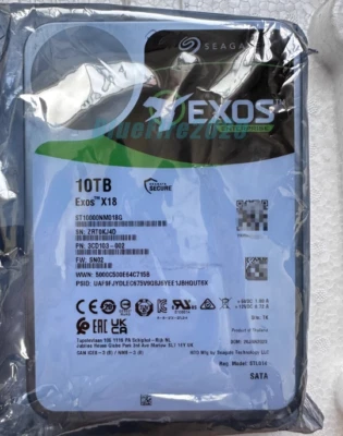 Seagate Exos X18 10TB 3.5 Inch SATA 6GB/s 7200RPM 256MB ST10000NM018G Hard Drive - Image 1 of 2