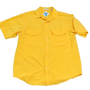 Vintage Trader Bay Yellow Button-Up Shirt, Hong Kong, Men's Size L - Picture 1 of 5