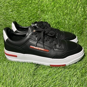 Polo Ralph LaurenMen's PS300 Sneakers color Red/ Black/White Size 9.5 - Picture 1 of 7