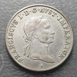 AUSTRIA HUNGRIA HUNGARY FRANZ I 20 KREUZER 1831 A VIENNA MBC - Picture 1 of 2