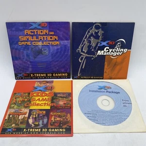 X-Treme 3D PC Games Lot of 4 Discs - Cycling, Kids Games, Action Simulation Vtg - Picture 1 of 12