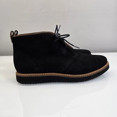 Botas de tornozelo Clarks Artisan Chukka femininas 7,5 Gilck Willa pretas com cadarço conforto - Imagem 1 de 4