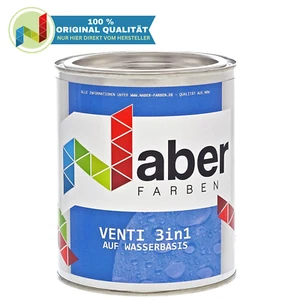 1 L Ventilack 3in1, auf Wasserbasis, für Holz, Fenster und Türen, WEISS - MATT - Bild 1 von 4