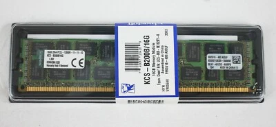 Kingston 16GB KCS-B200B/16G PC3L-12800R  1x16GB Server Memory ~ NEW - Image 1 of 3