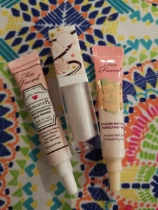 Too Faced Primed & Peachy HangoverX & peppermint bark sprakling lip gloss lot 3 - Picture 1 of 4