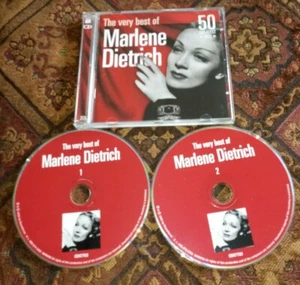 The Very Best Of Marlene Dietrich: 50 Greatest Hits CD Music Complete 2 Disc Set - Picture 1 of 3