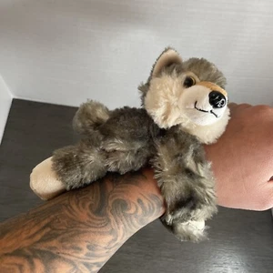 Wild Republic Wolf Hugg Wrist Snap Plush Dog Wolf Toy - Picture 1 of 3