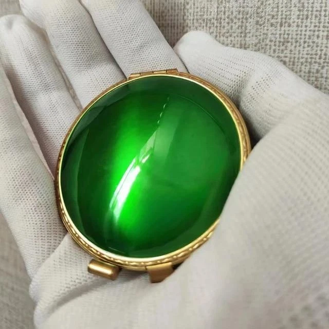 Encendedor mecánico compacto redondo semiautomático antiguo hecho a mano de latón regalo Foto 1 de 4