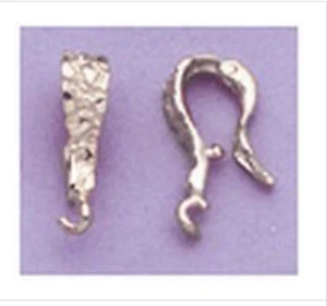 Sterling Silver Nugget Style Dangle Enhancer Bail - Picture 1 of 1