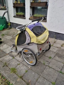 Fahrradanhänger, Burley 2 Kinder, jetzt für Hund umgerüstet - Bild 1 von 6