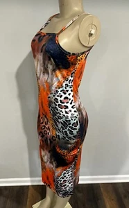 Dress size Large women’s long Leopard Print Sleeveless Maxi New - Picture 1 of 3