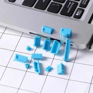 13 PCS USB Port Plug Headphone Jack Cover Laptop Charger Port Protector Stopper - Zdjęcie 1 z 12