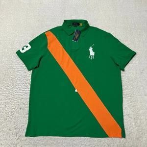 Polo Ralph Lauren Hombre Extra Grande Verde Big Pony Rugby Manga Corta 3 - Imagen 1 de 12