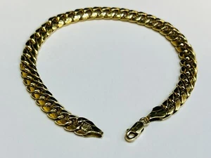 Vintage 10K Solid Yellow Gold Cuban Link Bracelet 8”….Excellent. - Picture 1 of 9