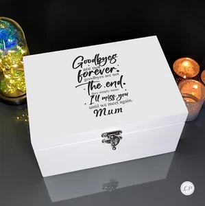 Caja de memoria urna para cenizas humanas adulto grande cremación funeral entierro conmemorativo - Imagen 1 de 6