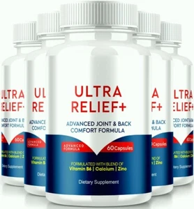 (5 Pack) Ultra Relief+ Pills, Ultra Relief Plus for Advanced Joint & Back Health - Picture 1 of 8