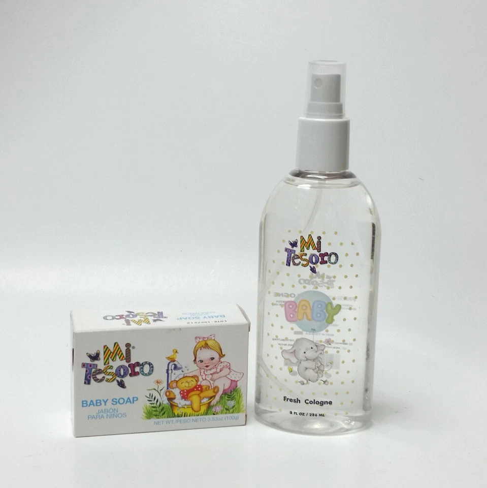 Mi Tesoro Fresh Cologne Baby Colonia 8 oz & Original Baby Soap Bar 3.53 oz SET - Image 1 of 1