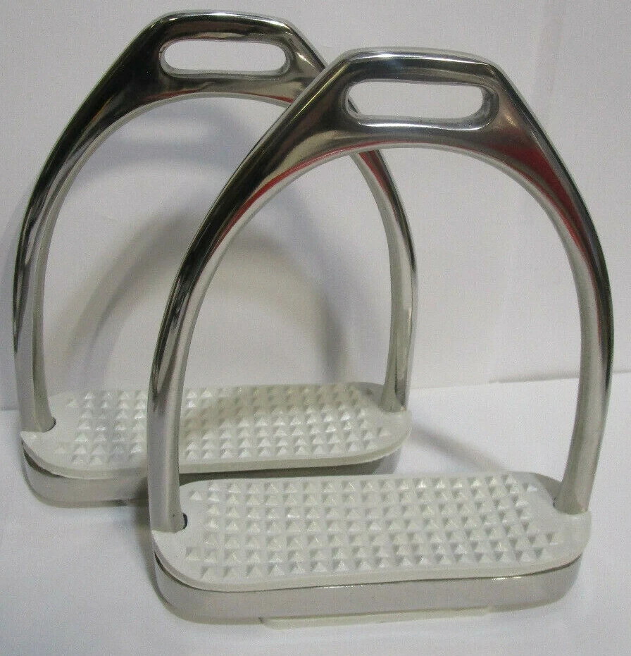 Aço inoxidável 4 3/4" estribos de sela ferros estilo Fillis 181346 - Imagem 1 de 1