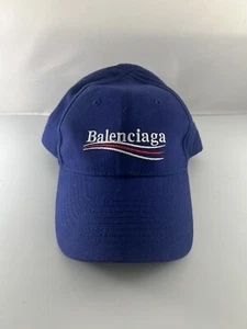 Balenciaga Political campaign Hat Blue Adjustable Rare - Picture 1 of 6