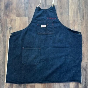 Vtg 60's Montgomery Ward Powr House powerhouse selvedge indigo denim work apron - Picture 1 of 6