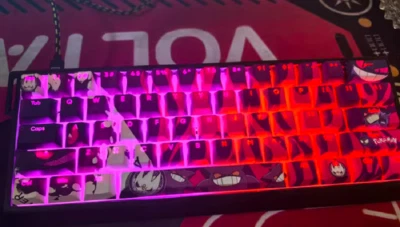 Gengar Diy Key Cap Cherry Height Pbt Keycaps For Cherry Mx 108 Keyboard Anime  - Image 1 of 4