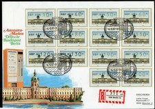 Berlin Automatenmarken Tastensatz TS1 / Versandstellensatz VS1 als FDC