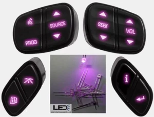DiY Pink Led Upgrade Kit - GM Steering Wheel Switches Control - Picture 1 of 24