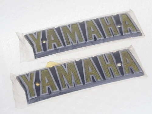Yamaha DX100 DX-100 LS100 GREEN Emblem Fuel Gas Tank L/R NEW - Image 1 of 4