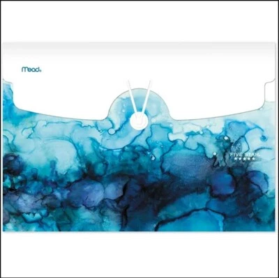 Five Star Lava Light 7-Pocket Expanding File Tabs (13" x 9 1/4") Blue Lava [G1] - Image 1 of 4