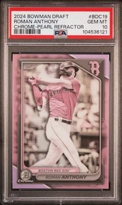 2024 Bowman Draft Chrome Pearl Refractor #BDC19 Roman Anthony SP - Bild 1 von 2