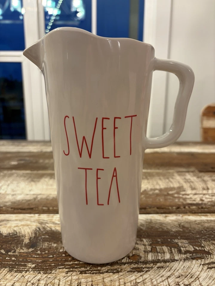 Rae Dunn Artisan Collection 9” Melamine Sweet Tea Pitcher Farmhouse Patio Drink - Image 1 of 2