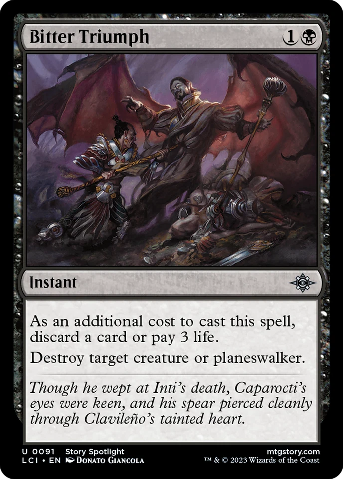 Bitter Triumph The Lost Caverns of Ixalan Near Mint - Image 1 of 1