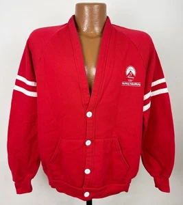 Vintage 80s JERZEES Cardigan Sweatshirt XL Letterman Paramount Pictures Movies - Picture 1 of 17