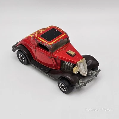 Hot Wheels 1980 de colección | 3 ventanas '34 | HiRakers | Rojo | La suspensión trasera funciona Foto 1 de 4