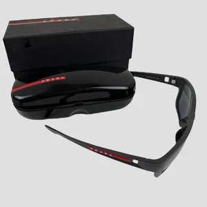Prada Linea Rossa Sunglasses SPS 01W UFK-07H Matte Gray Rubber Polarized Italy - Bild 1 von 14