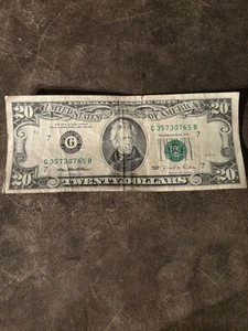 Vintage 1095 $20 Twenty Dollar Bill Federal Reserve Note - Picture 1 of 2