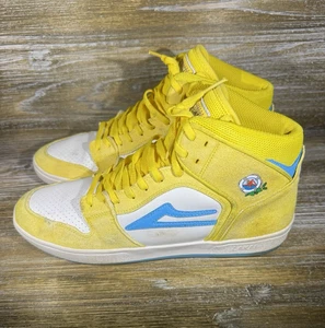 Zapatos de Monopatín Lakai x Pacífico Telford Amarillo Blanco Cian Para Hombres 10 LEER DEFECTOS - Imagen 1 de 8